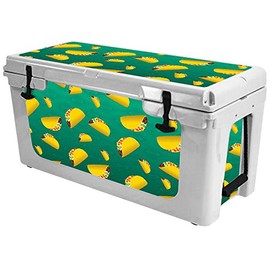 MightySkins (Cooler Not Included) Skin Compatible with RTIC 65 Cooler (2017 Model) - Tacos | Protective, Durable, and Unique Vinyl Decal wrap Cover | Easy to Apply | Made in The USA