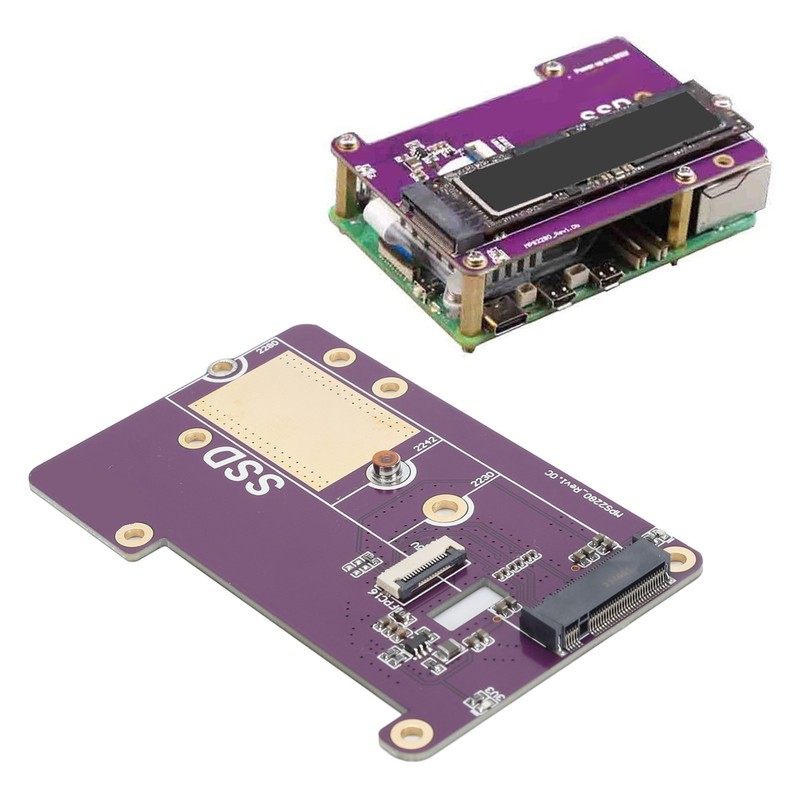 for RPi 5 Expansion Board Professional Supports Gen3 PCIE to