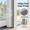 Self-Adhesive Brush Weather Stripping for Doors & Windows – Gray