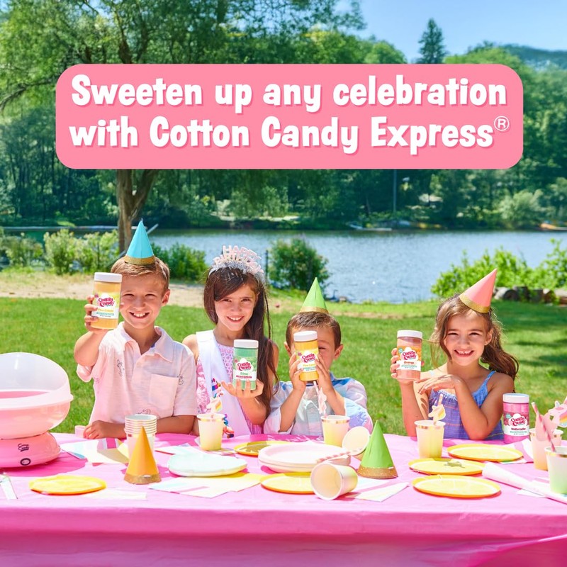 Cotton Candy Express Floss Sugar Variety Pack 5 - 11oz