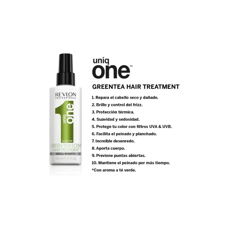 Revlon Tratamiento Capilar Uniq One Té Verde 150 Ml