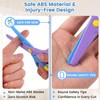 LovesTown Toddler Scissors, 4PCS Adaptive Blunt Tip Training Safety Scissors