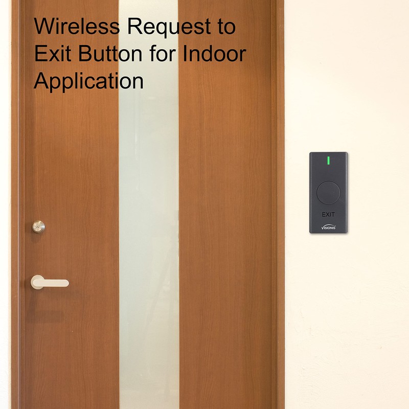 Visionis VIS-3200 Outdoor IP65 Black Access Control Kit with Wireless