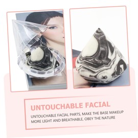 FRCOLOR 1set Diamond Shaped Makeup Powder Puff Fluffy Skin-friendly Cosmetic Sponge for Gentle Application Compact and Travel-friendly Beauty Tool for Birthdays Valentine Day Mother Day