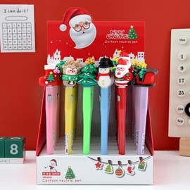 Cute Christmas Light-Up Gel Pen for Elementary Students (lf1259) Free Size/No.1 36ea