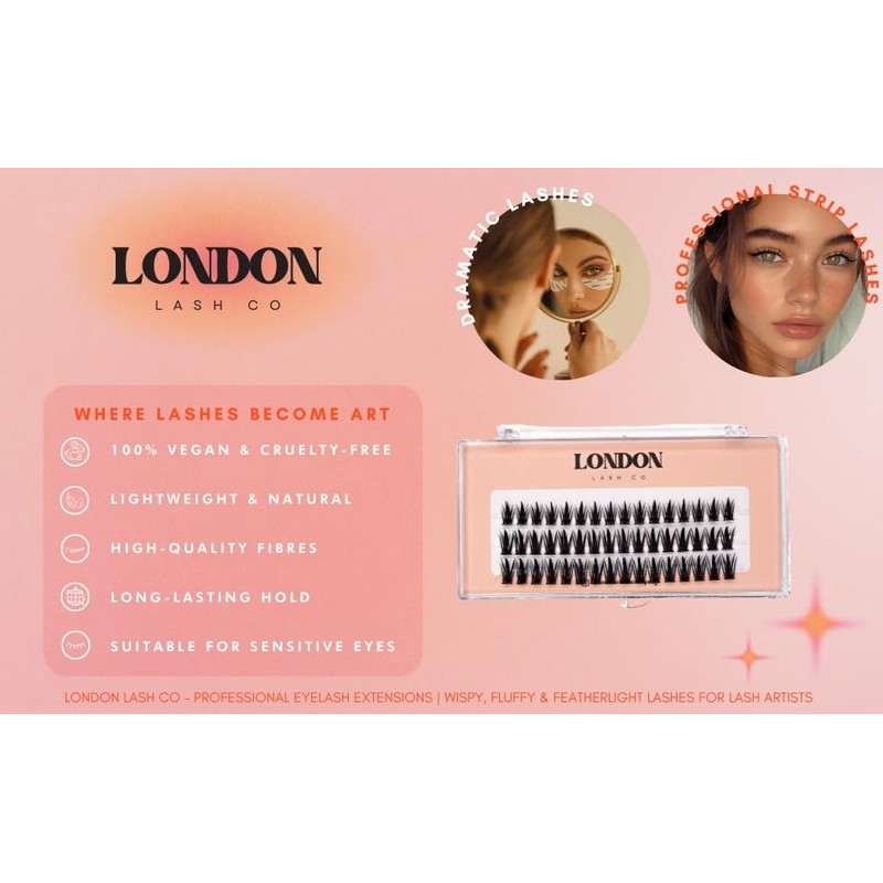 London Lash Co Natural – Classic C Curl Eyelash Extensions