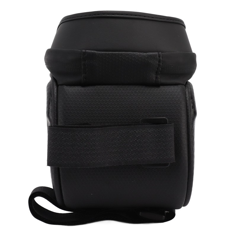 Bike Phone Mount Bag Large Capacity Waterproof Carbon Pattern PU