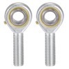 sourcing map 2pcs POS12 Spherical Rod End Bearing 12mm Bore