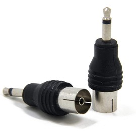 Mr. Gadget's Solutions 3.5mm Mono Plug To Coaxial Socket Adapter - Bose DAB Radio TV Aerial Connector