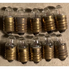 Unbranded No. 222 2.2V Pen Light Bulbs-NOS, Bulk Of 20-Solder Gun, Lionel Train, Pen Light