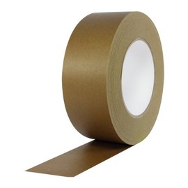 ProTapes Pro 184HD Rubber High Tensile Kraft Flatback Carton Sealing Tape with Paper Backing, 7 mils Thick, 55 yds Length x 3" Width, Dark Brown (Pack of 1)