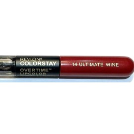 Revlon 2 x Revlon Colorstay Overtime Lipcolor 14 Ultimate Wine - no package as picture