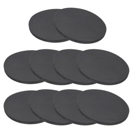 PATIKIL Rubber Solid Discs Washers, 10 Pcs 100mm OD x 6mm Thick Rubber Round Gasket Pad Bushings Spacer Washer for DIY Gasket Craft, Black