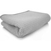 Chemical Guys MIC_781_01 Waffle Weave Gray Matter 70/30 Blend Microfiber Drying Towel with Silk Edging, 25" x 36"