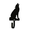 5 Inch Wolf Sitting Wall Hook Small