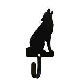 5 Inch Wolf Sitting Wall Hook Small