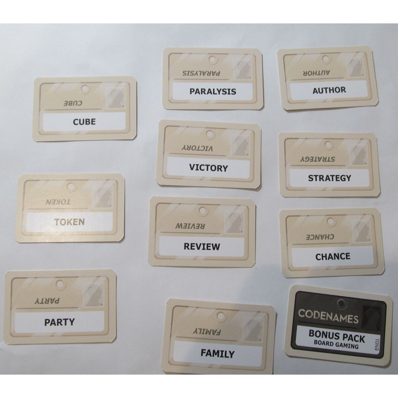 Czech Games NEW CODENAMES BOARD GAME PROMO BONUS PACK 10x