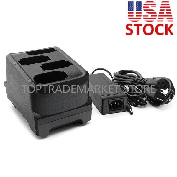 For Zebra US New 4-Slot Battery Charger Cradle Adapter Kit
