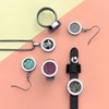 Quiges Interchangeable Mini Coin 12 mm Artificial Pearl Stone for