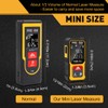 PREXISO Mini Laser Measurement Tool, 135Ft Rechargeable Laser Distance Meter