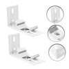 ABOOFAN 2pcs Vertical Blinds Mounting Brackets Shaped Curtain Fixing Clips