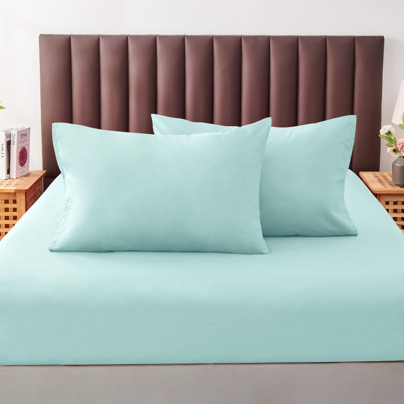 LINENOVA Luxury Cotton Blend Pillowcases (Set of 2) - European
