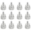 sourcing map 12pcs UNC6-32x6.5mm Knurled Thumb Screw Computer Case Threaded