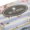 New English Teas Vintage Floral Tea Tin with 40 Earl