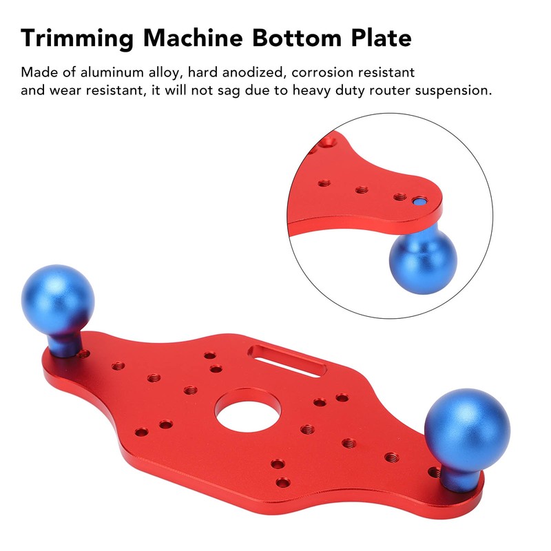 Trimming Machine Bottom Plate Woodworking Slotting Chamfering Milling Hole Punch