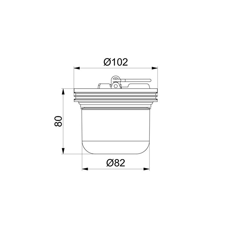 Odour Trap for Floor Drain Shower Drain with Backflow Function