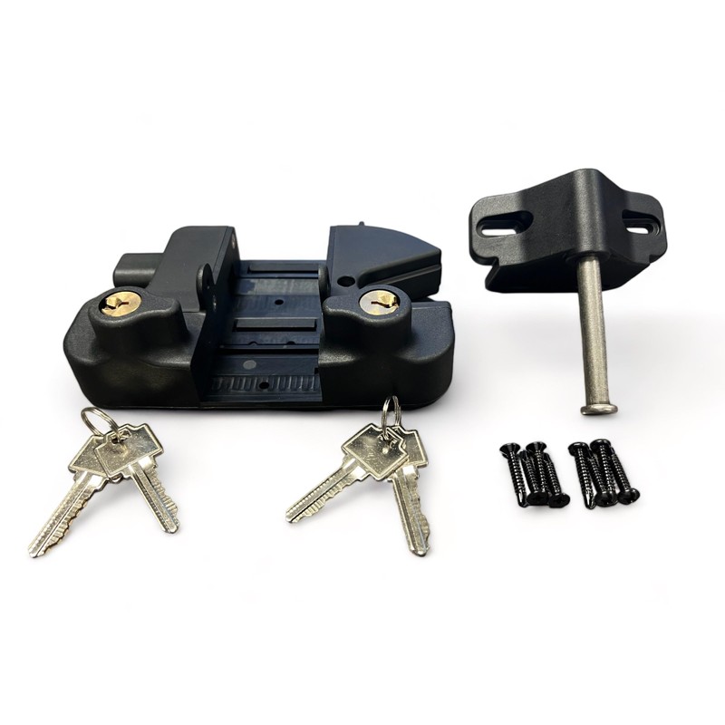 Nationwide Industries Traverse Gate Latch for 2"" Posts, Black