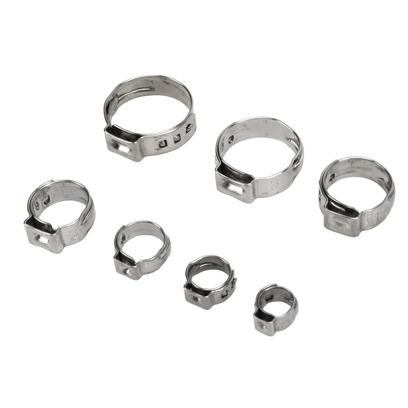 130Pcs Stainless Steel Hose Clamps 6 to 21mm Hose Clip