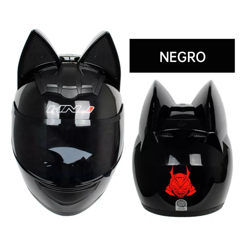 generic Casco De Motocicleta Con Orejas De Gato For Mujer,