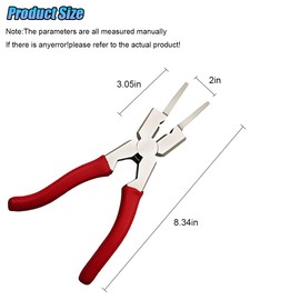 ZIMISI 8"MIG Welding Pliers, Multi-Functional Welding Tool Plier Clip with Anti-Slip Handle, High Carbon Steel Anti-Rust Welder Plier with Long Nose, Fits Scraping, Wire Cutting (Red)