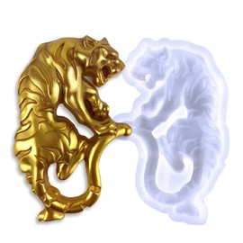Tiger Epoxy Resin Molds, Large Animals Silicone Resin Molds, DIY Resin Casting Mold for Wall Hanging, Valentine Anniversary Festival Gifts Home Office Art Decor(Tiger)