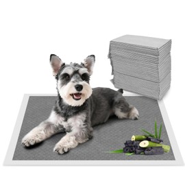 Nobleza Puppy Mat with Activated Carbon Neutralises Odours, PIPI Mats for Dogs, 60 x 60 cm, Training Pads, Leak-proof & Immediately Dry, Disposable Changing Mats, Pack of 50