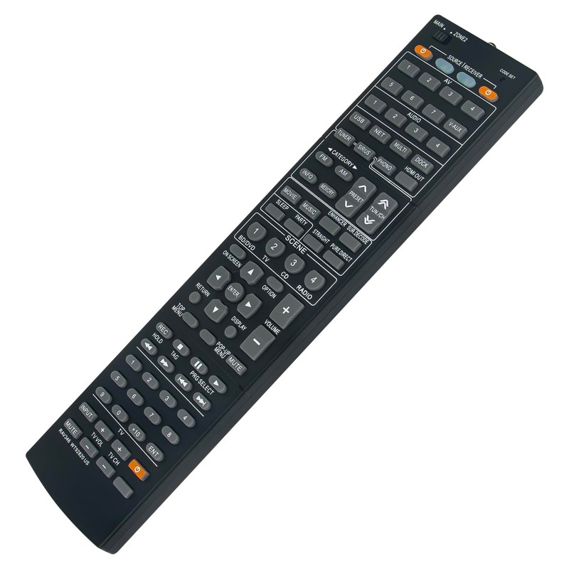 ROLLGAN RAV346 WT92820US Replacement Remote Control Applicable for Yamaha AV