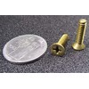 Brass Flat Head Phillips Machine Screws, FT, 10-24 Thread Size
