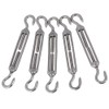 Eidoct 5 Pcs Stainless Steel 304 Turnbuckle Wire Rope Cable