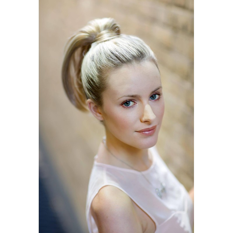 Sleek ponytail extension hairpiece, Flexihair: Jasmin honey blonde #24BH613