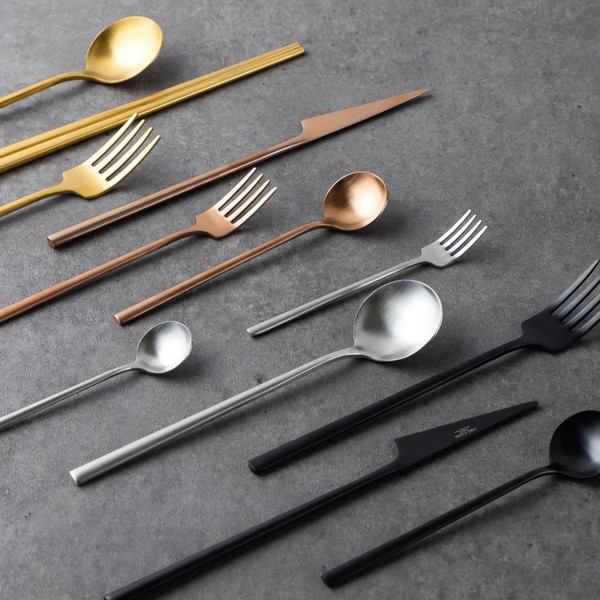 VBC Casa cutlery matte titanium 32 types, rose gold rose