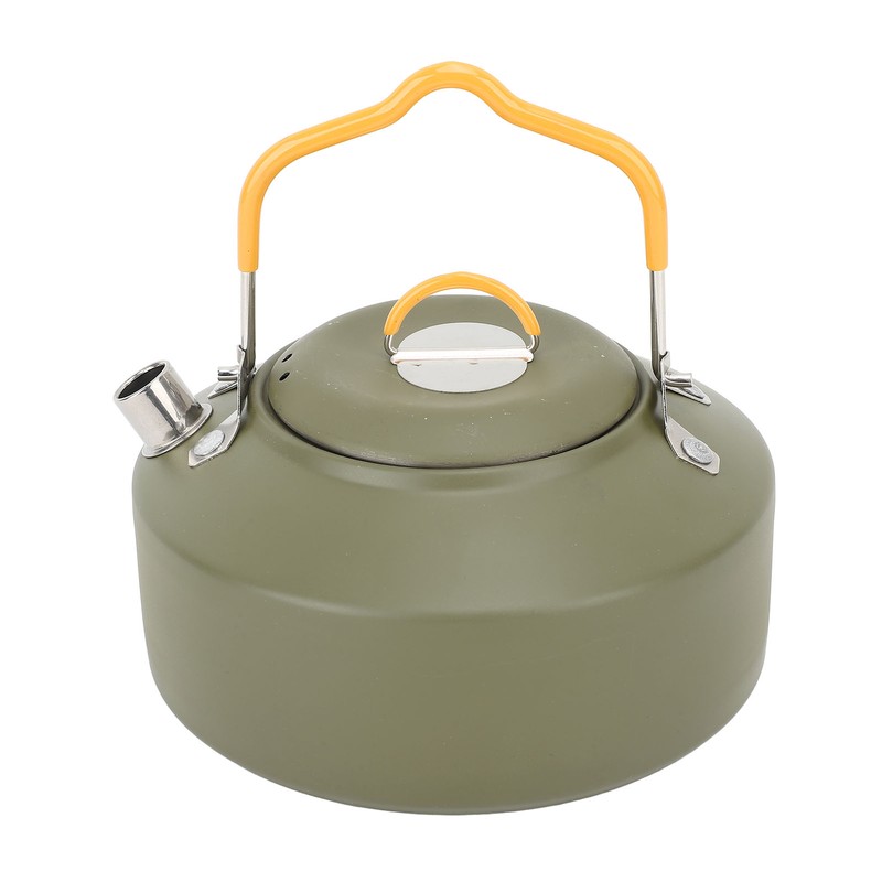1L Outdoors Kettle Heat Resisting Stainless Steel Teapot Portable Camping