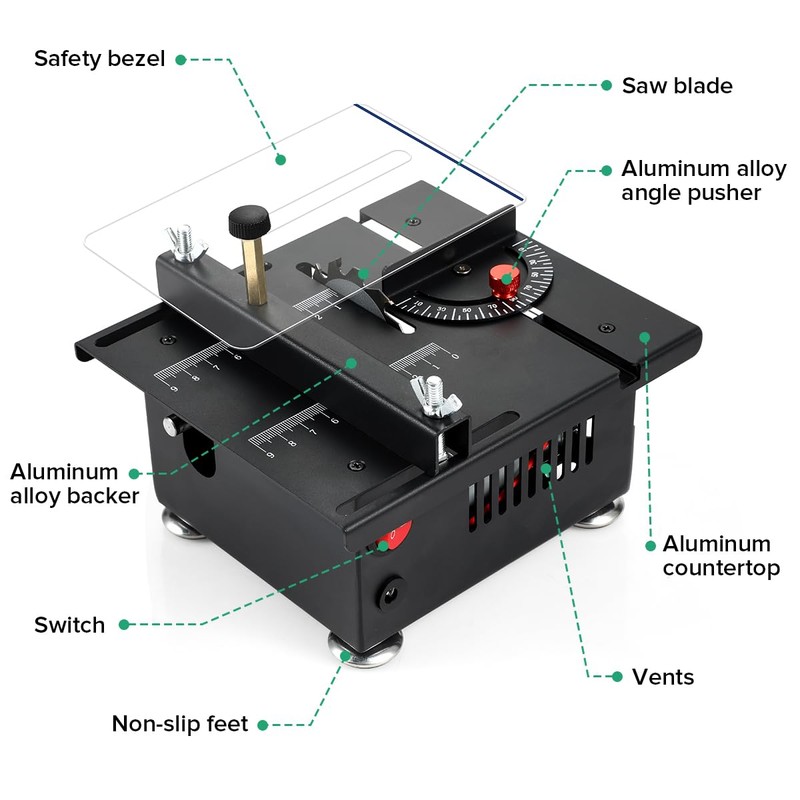 Mini Multi Functional Table Saw, mini Table Saws for Crafts,