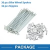 A ABSOPRO 36 Set 14G Bicycle Spokes 80mm Bike Wheel