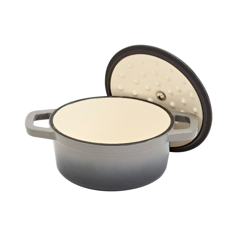 Smith & Clark 1-Quart Enameled Cast Iron Dutch Oven Pot