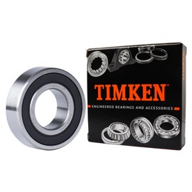 4PACK TIMKEN 6004-2RS Double Rubber Seal Bearings 20x42x12mm, Pre-Lubricated and Stable Performance and Cost Effective, Deep Groove Ball Bearings