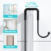 Aitatty Over the Door Shower Caddy Hanging: Black Rustproof Shower