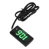 Universal LCD Motorcycle Voltmeter Ultra Thin Waterproof Voltmeter with Left