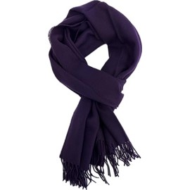 Wool Scarf Men's Scarf Women's Scarf Winter Scarf Warm Comfortable Soft Herringbone Pattern in Purple, Purple