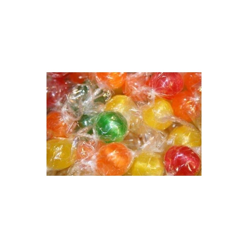 YANKEETRADERS Assorted Sour Fruit Balls, 2 Lb Bag